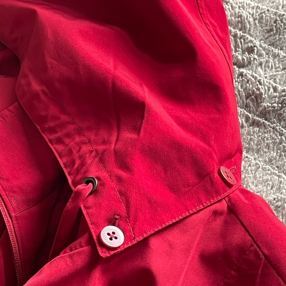 SOLD London Fog Single Breasted Red Trench Small - Picture 5 of 12